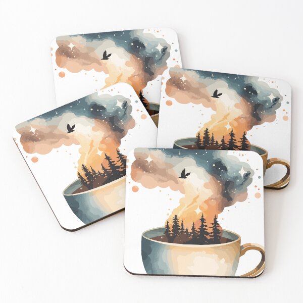 Artikelvorschau, Cosmic Morning - Galaxy in a Coffee Cup entworfen und verkauft von Heidelberg89.