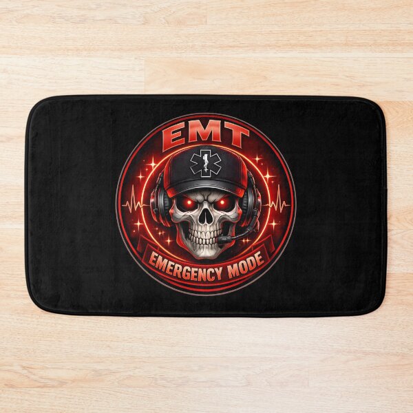 Item preview, EMT Emergency Mode Skull Paramedic First Responder Medical Neon Design designed and sold by ClinicalHubs.