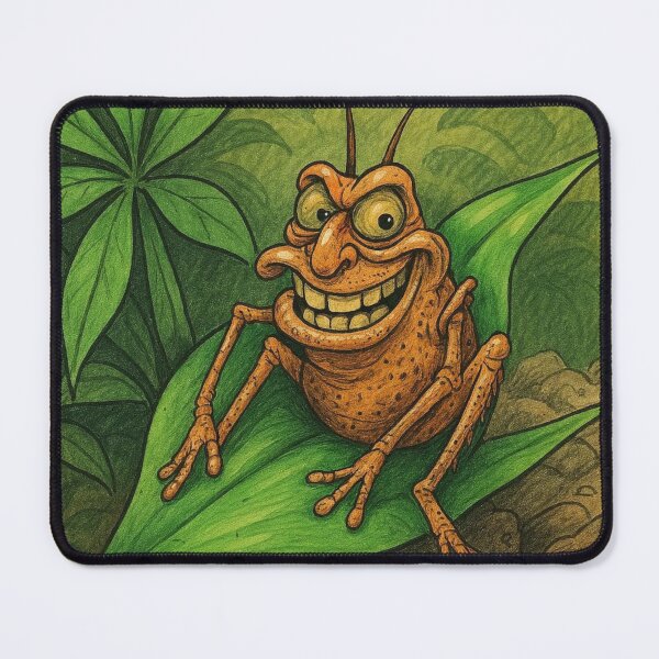 Item preview, Sinister Grasshopper on Leaf designed and sold by Lougud.