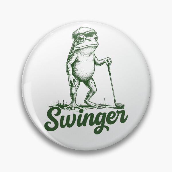 Item preview, Swinger Golf Frog Golfer Funny Golfing Meme designed and sold by gunaone-design.