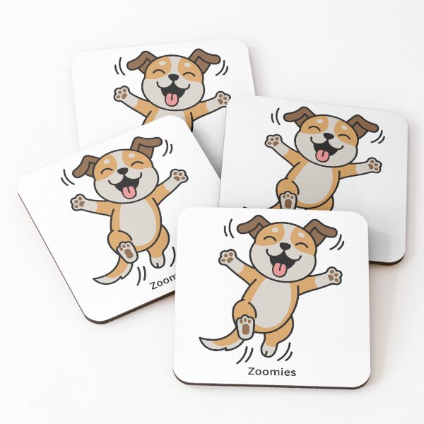 Item preview, Happy Dancing Dog Cute Kawaii Puppy Cartoon Design designed and sold by CozyMomDesigns.