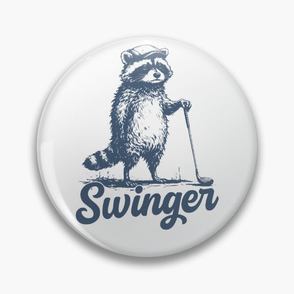 Item preview, Copy of Swinger Golf Raccoon Golfer Funny Golfing Meme designed and sold by gunaone-design.