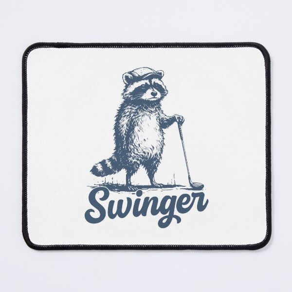 Item preview, Copy of Swinger Golf Raccoon Golfer Funny Golfing Meme designed and sold by gunaone-design.