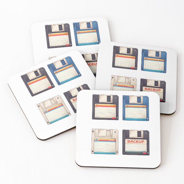 Item preview, Retro Floppy Disk Trio Illustration – Detailed Vintage Computer Storage Design for Tech Lovers & Apparel designed and sold by GeaSupplyStudio.