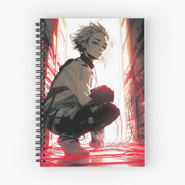 Item preview, ZERO — Patience in the Server Room | Cyberpunk Anime Print designed and sold by GhostOrigin.