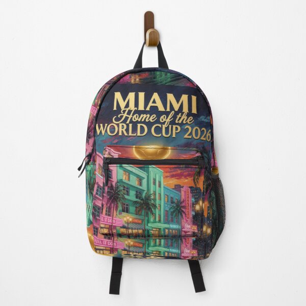 Item preview, Miami Art Deco World Cup 2026 Soccer Poster — Ocean Drive Fine Art Print designed and sold by BrickByDream.