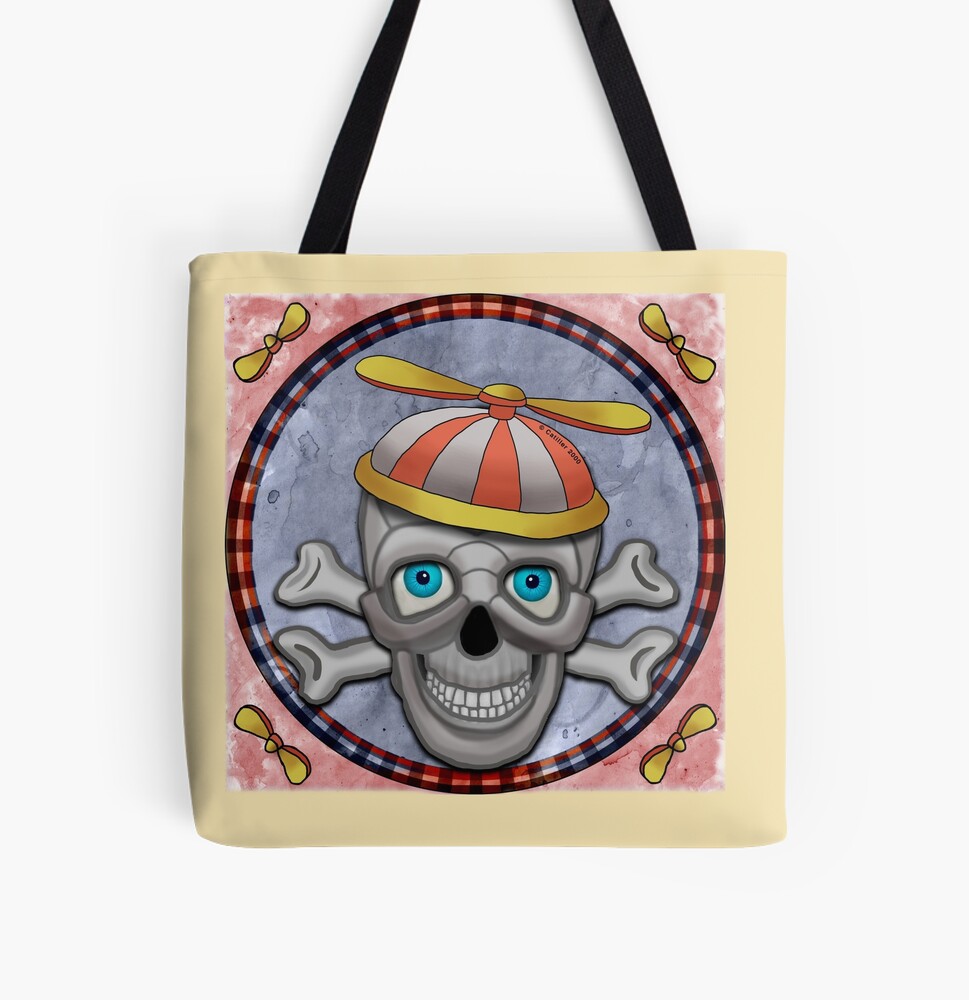Skull tote bag