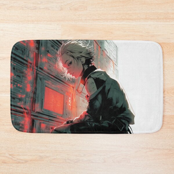 Item preview, ZERO — What the Screen Remembers | Post-Punk Anime Print designed and sold by GhostOrigin.