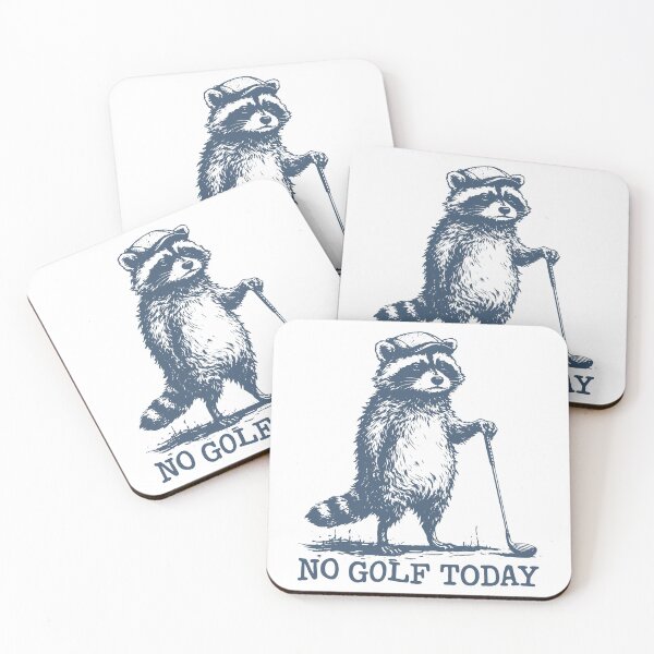 Item preview, No Golf Today Funny Raccoon Meme Golfer Dad Gift designed and sold by gunaone-design.