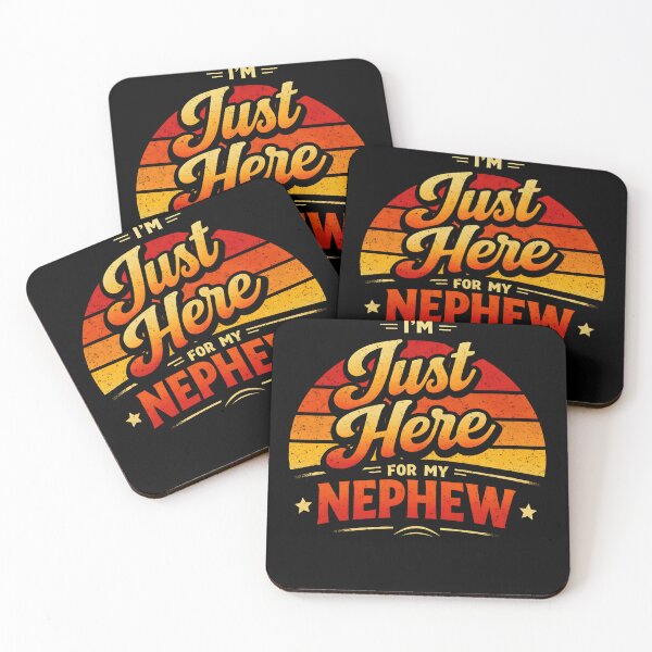 Item preview, I'm Just Here for My Nephew Funny Saying Quote Design, Funny Uncle Gift, Proud Uncle Graphic Tee, Family Humor Design designed and sold by AsturShop.