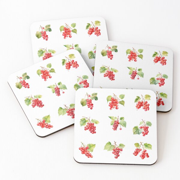 Item preview, Watercolor Red Currant Berries and Leaves designed and sold by silviaol.