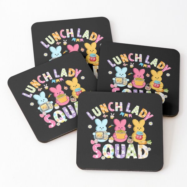 Item preview, Lunch Lady Squad Easter Bunny Funny School Cafeteria Crew Classic T-Shirt designed and sold by kittens2doggy.