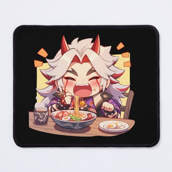 Item preview, Arataki Itto Genshin Impact Chibi Ramen Loud Feast designed and sold by mildaclairmo.