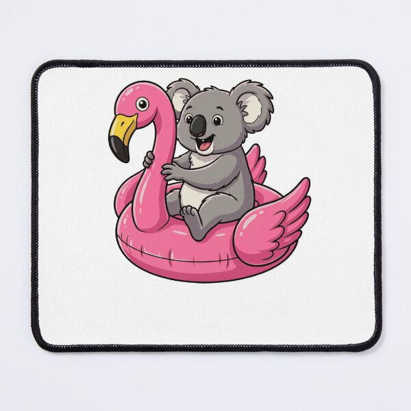 Item preview, Cute Koala Relaxing on Pink Flamingo Float designed and sold by k3rstman1.