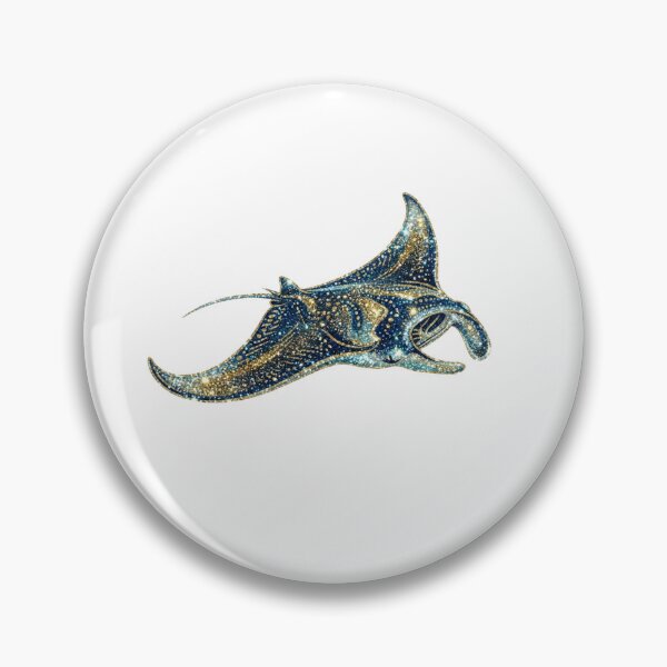 Item preview, Hawaiian Space Ocean Galaxy Cosmic Glitter Manta Ray designed and sold by SOUFIANE1991.