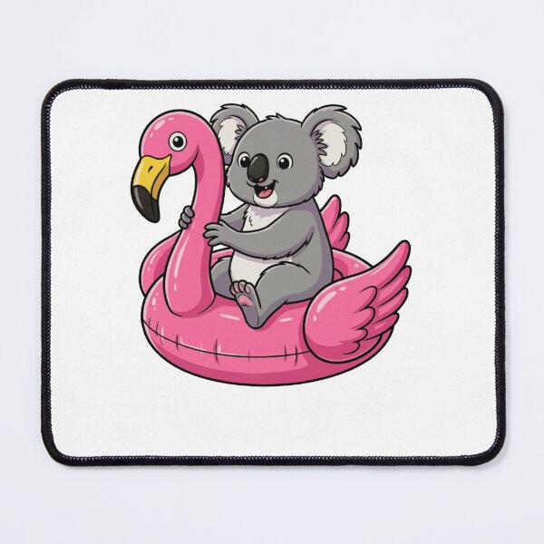 Item preview, Cute Koala Relaxing on Flamingo Pool Float designed and sold by k3rstman1.