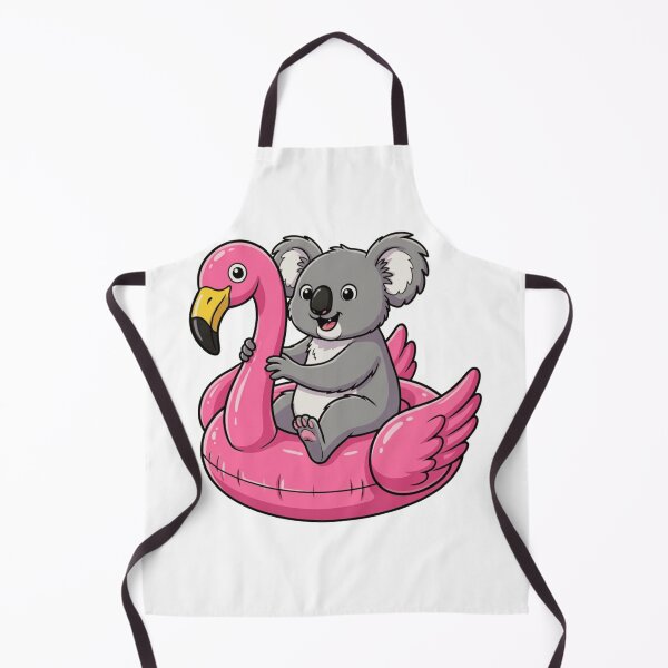 Item preview, Cute Koala Relaxing on Flamingo Pool Float designed and sold by k3rstman1.
