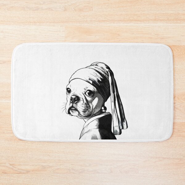 Item preview, Pawfect Masterpieces - French Bulldog with a Pearl - Classic Portrait Parody designed and sold by PhokaPhokich.