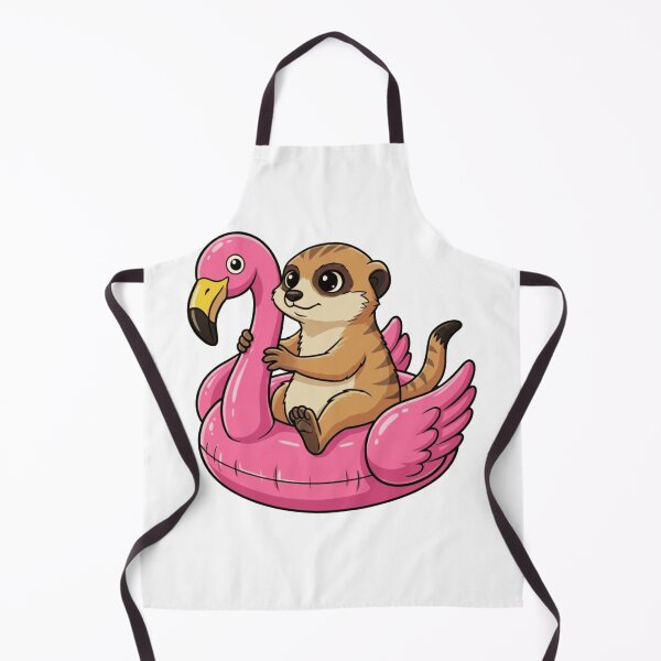 Item preview, Cute Meerkat Riding Pink Flamingo Pool Float designed and sold by k3rstman1.