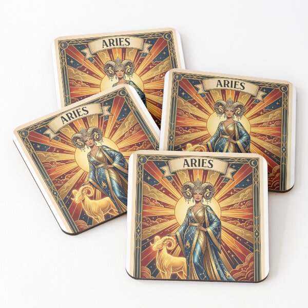 Item preview, Aries Zodiac Art, Bold Fire Sign Artwork designed and sold by ChloeDesigns401.
