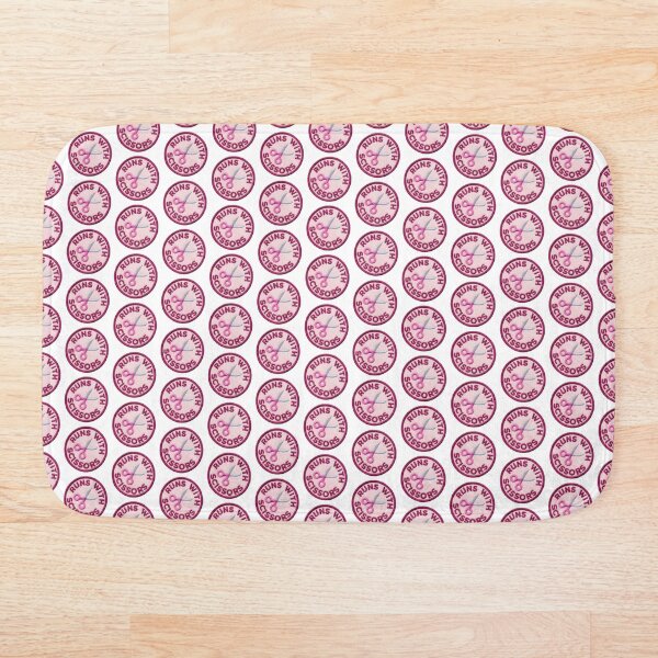 Item preview, runs with scissors patch designed and sold by Silly Stickers Etc..