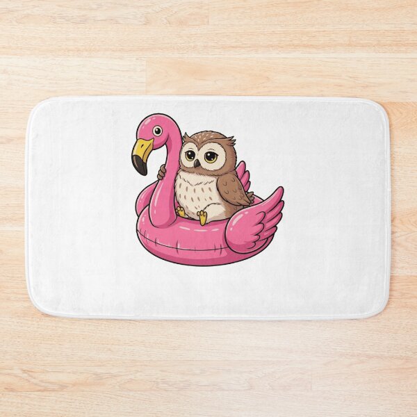 Item preview, Cute Owl on Pink Flamingo Pool Float designed and sold by k3rstman1.
