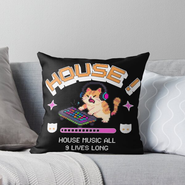 Item preview, HOUSE MUSIC  - Dj Rage Kitty (White) designed and sold by Discothreadz.