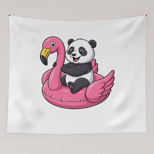 Artikelvorschau, Niedliche Panda- und Flamingo-Pool-Schwimmhilfe entworfen und verkauft von k3rstman1.