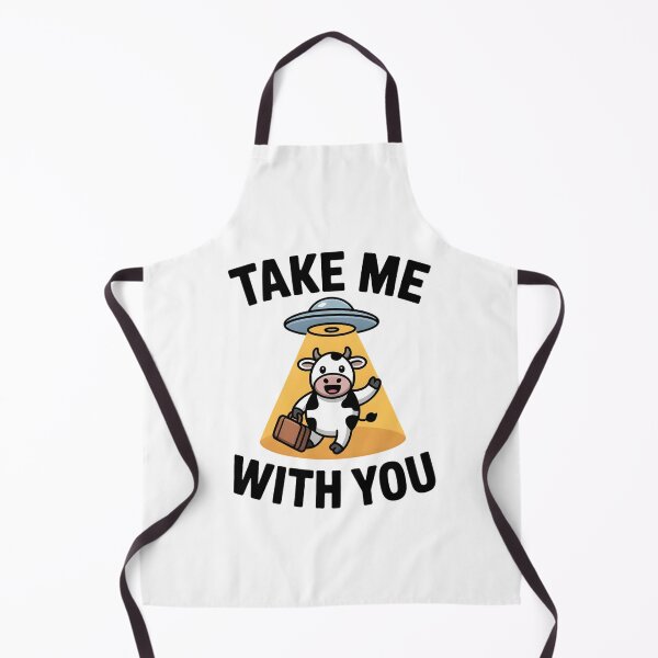 Item preview, Funny Take Me With You Alien Abduction Cow Meme Sticker designed and sold by Mr-wow.