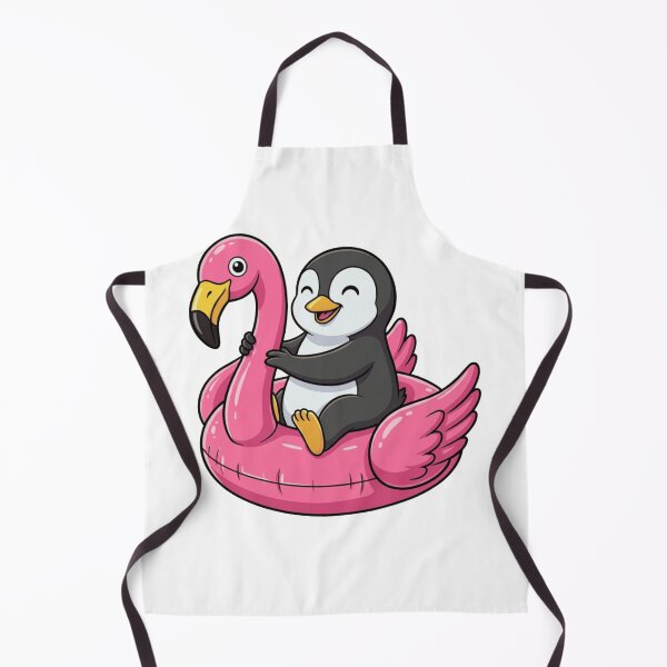 Item preview, Cute Penguin on Pink Flamingo Pool Float designed and sold by k3rstman1.