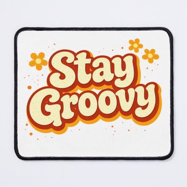 Item preview, stay groovy fun designed and sold by Wolf Creator.