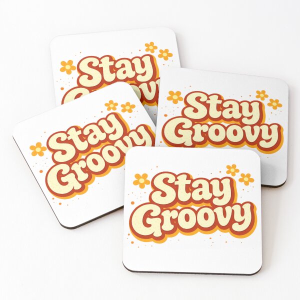 Item preview, stay groovy fun designed and sold by Wolf Creator.