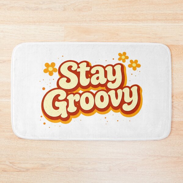 Item preview, stay groovy fun designed and sold by Wolf Creator.