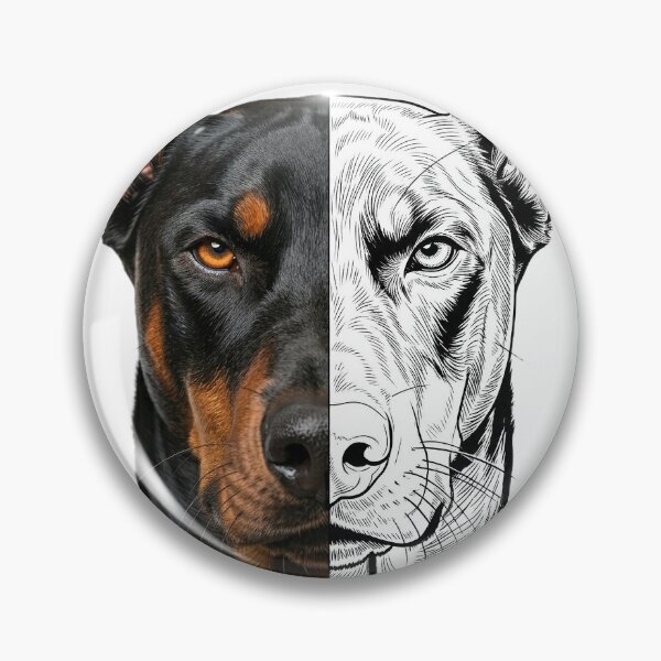 Item preview, Dual Doberman Portrait: Color and Sketch designed and sold by Lura busah.