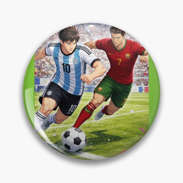 Item preview, Anime Football Legends Clash Argentina vs Portugal Dynamic Match Art designed and sold by digitalbob60.