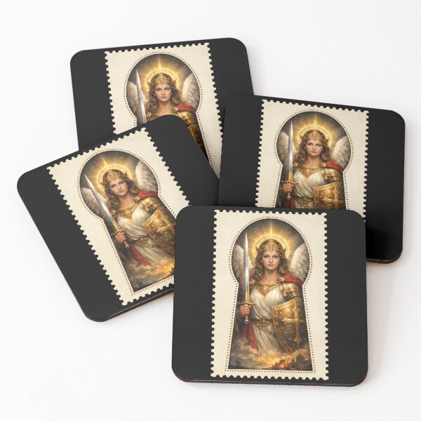 Item preview, Heavenly Warrior – Archangel Keyhole Stamp designed and sold by TheMarketplaceworld.