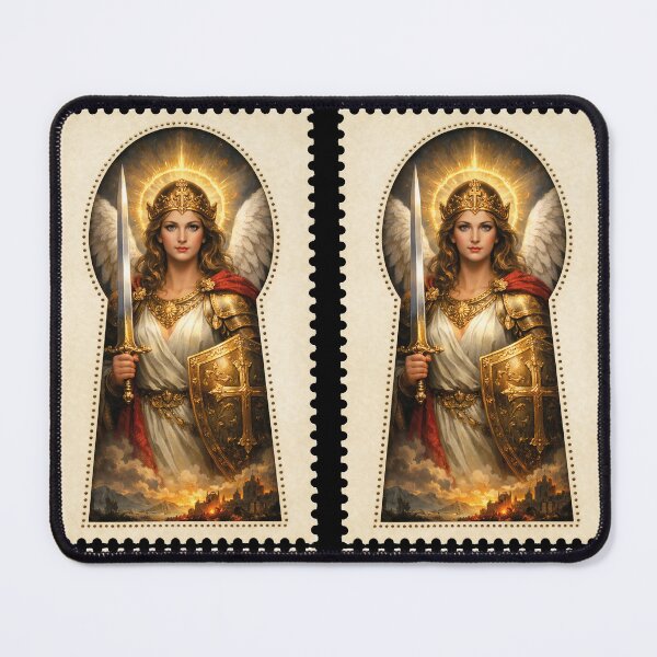 Item preview, Heavenly Warrior – Archangel Keyhole Stamp designed and sold by TheMarketplaceworld.
