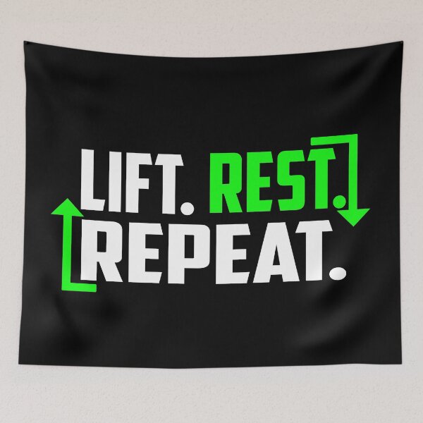 Item preview, Lift. Rest. Repeat. designed and sold by TheFineShirt.