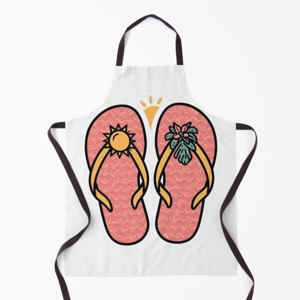 Item preview, Cute Kawaii Retro Flip Flops Tropical Summer Sticker designed and sold by funnyshop222.