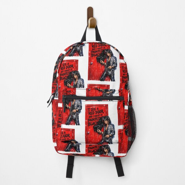 Item preview, Paint It Black Rolling Stones Parody – Sad Man Painting Red Door - Glam Rock Design designed and sold by Donsean22.