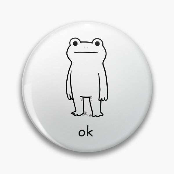 Item preview, Ok Frog Minimalist Cute Animal designed and sold by WickerHollow.