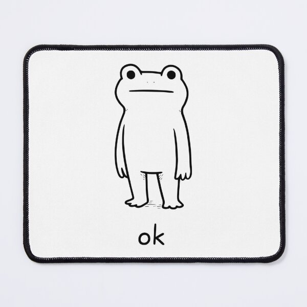Item preview, Ok Frog Minimalist Cute Animal designed and sold by WickerHollow.
