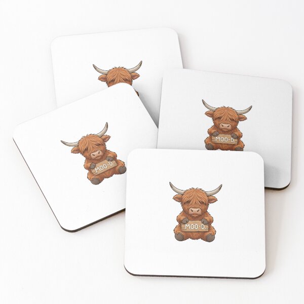 Item preview, Moo-d Highland Cow designed and sold by carolscoons.
