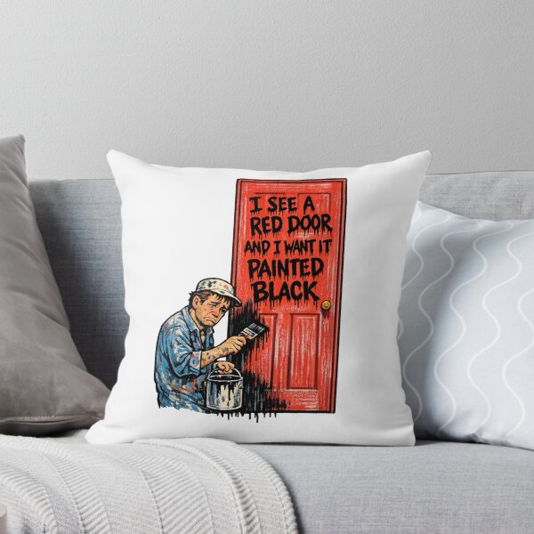 Item preview, Paint It Black Rolling Stones Parody – Sad Man Painting Red Door - Retro Design designed and sold by Donsean22.