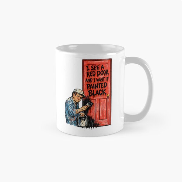 Item preview, Paint It Black Rolling Stones Parody – Sad Man Painting Red Door - Retro Design designed and sold by Donsean22.