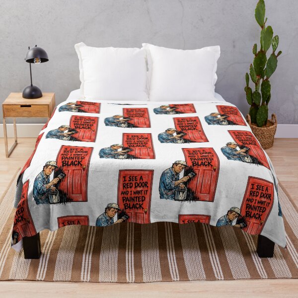 Item preview, Paint It Black Rolling Stones Parody – Sad Man Painting Red Door - Retro Design designed and sold by Donsean22.