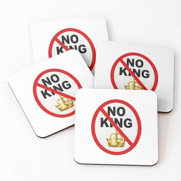 Item preview, No King Anti Crown Sticker – Anti Monarchy Protest  designed and sold by stylishsketcher.