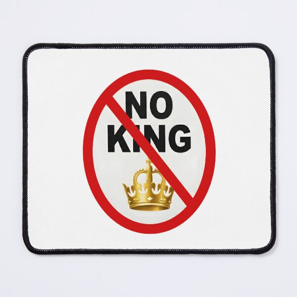 Item preview, No King Anti Crown Sticker – Anti Monarchy Protest  designed and sold by stylishsketcher.