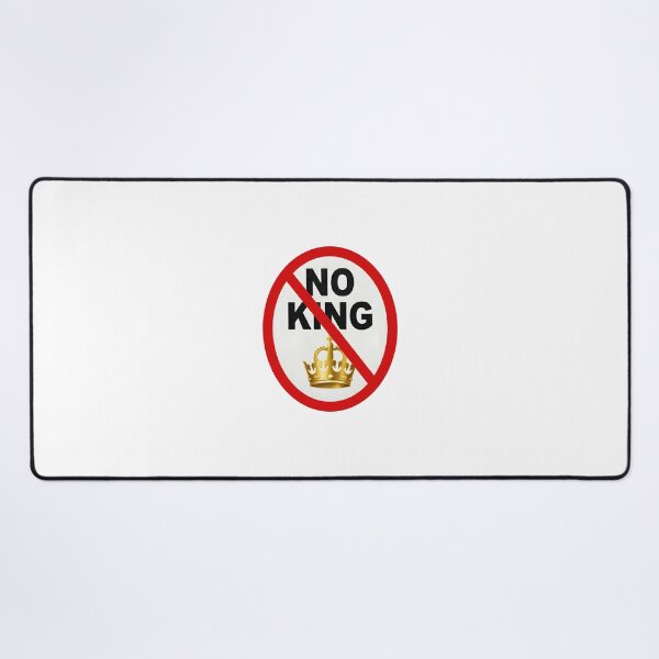 Item preview, No King Anti Crown Sticker – Anti Monarchy Protest designed and sold by stylishsketcher.