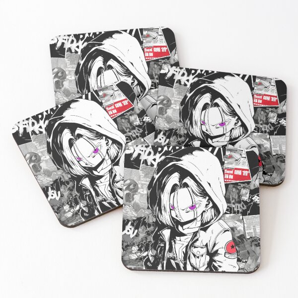 Item preview, Urban Rebel Anime Girl – Black & White Street Art Aesthetic Hoodie Character designed and sold by Dyan4.